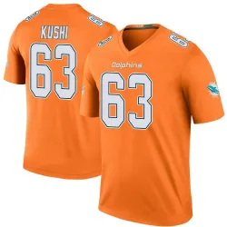 Men's Tedi Kushi Miami Dolphins No.63 Legend Color Rush Jersey - Orange