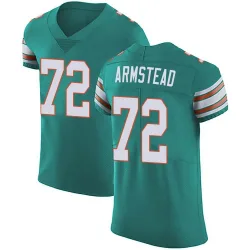 Men's Terron Armstead Miami Dolphins No.72 Elite Aqua Alternate Vapor Untouchable Jersey - Green