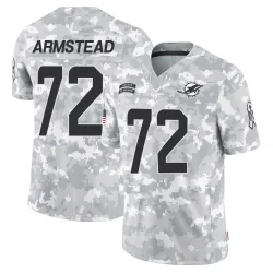 Men's Terron Armstead Miami Dolphins No.72 Limited 2024 Salute to Service Jersey - Arctic Camo
