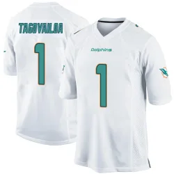 Men's Tua Tagovailoa Miami Dolphins No.1 Game Jersey - White