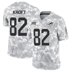 Men's Tyler Kroft Miami Dolphins No.82 Limited 2024 Salute to Service Jersey - Arctic Camo