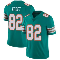 Men's Tyler Kroft Miami Dolphins No.82 Limited Alternate Vapor Untouchable Jersey - Aqua