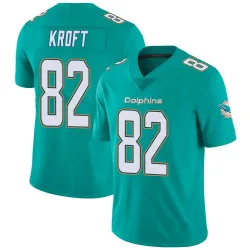 Men's Tyler Kroft Miami Dolphins No.82 Limited Team Color Vapor Untouchable Jersey - Aqua