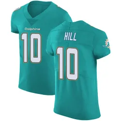 Men's Tyreek Hill Miami Dolphins No.10 Elite Aqua Team Color Vapor Untouchable Jersey - Green