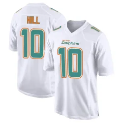 Men's Tyreek Hill Miami Dolphins No.10 Game Fashion Jersey - White