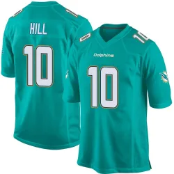 Men's Tyreek Hill Miami Dolphins No.10 Game Team Color Jersey - Aqua