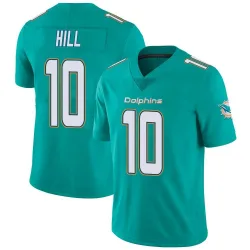Men's Tyreek Hill Miami Dolphins No.10 Limited Team Color Vapor Untouchable Jersey - Aqua
