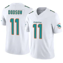 Men's Tyrel Dodson Miami Dolphins No.11 Limited Vapor F.U.S.E. Jersey - White
