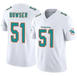 Men's Tyus Bowser Miami Dolphins No.51 Limited Vapor F.U.S.E. Jersey - White