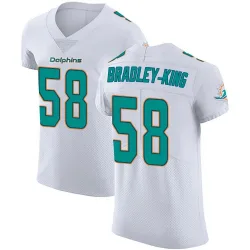 Men's William Bradley-King Miami Dolphins No.58 Elite Vapor Untouchable Jersey - White