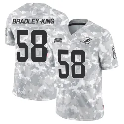 Men's William Bradley-King Miami Dolphins No.58 Limited 2024 Salute to Service Jersey - Arctic Camo