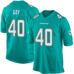 Men's Willie Gay Miami Dolphins No.40 Game Team Color Jersey - Aqua