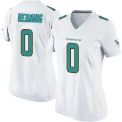 Women's A.J. Henning Miami Dolphins No.0 Game Jersey - White