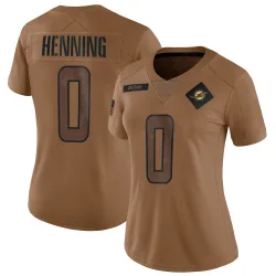 Women's A.J. Henning Miami Dolphins No.0 Limited 2023 Salute To Service Jersey - Brown