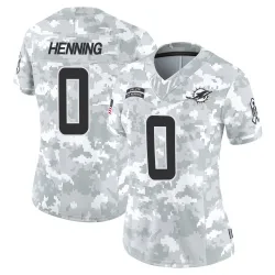 Women's A.J. Henning Miami Dolphins No.0 Limited 2024 Salute to Service Jersey - Arctic Camo