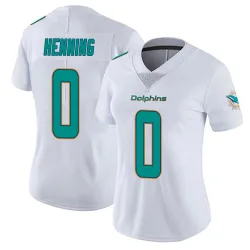 Women's A.J. Henning Miami Dolphins No.0 limited Vapor Untouchable Jersey - White