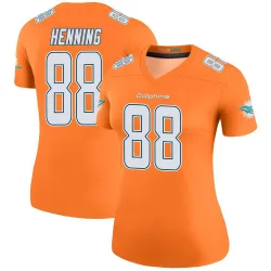 Women's A.J. Henning Miami Dolphins No.88 Legend Color Rush Jersey - Orange