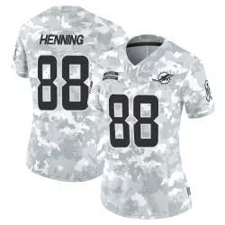 Women's A.J. Henning Miami Dolphins No.88 Limited 2024 Salute to Service Jersey - Arctic Camo