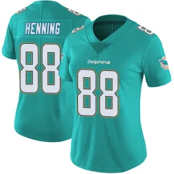 Women's A.J. Henning Miami Dolphins No.88 Limited Team Color Vapor Untouchable Jersey - Aqua