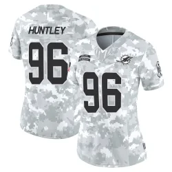 Women's Alex Huntley Miami Dolphins No.96 Limited 2024 Salute to Service Jersey - Arctic Camo