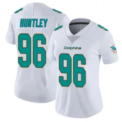 Women's Alex Huntley Miami Dolphins No.96 limited Vapor Untouchable Jersey - White