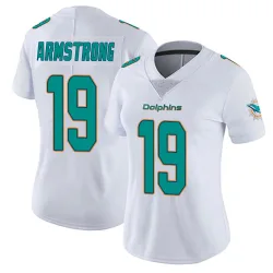 Women's Andrew Armstrong Miami Dolphins No.19 limited Vapor Untouchable Jersey - White
