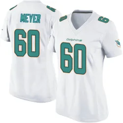 Women's Andrew Meyer Miami Dolphins No.60 Game Jersey - White