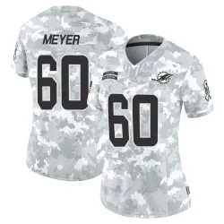 Women's Andrew Meyer Miami Dolphins No.60 Limited 2024 Salute to Service Jersey - Arctic Camo