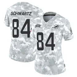 Women's Anthony Schwartz Miami Dolphins No.84 Limited 2024 Salute to Service Jersey - Arctic Camo