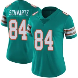Women's Anthony Schwartz Miami Dolphins No.84 Limited Alternate Vapor Untouchable Jersey - Aqua