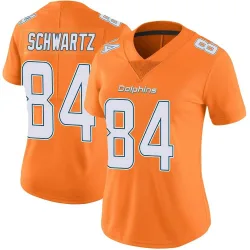 Women's Anthony Schwartz Miami Dolphins No.84 Limited Color Rush Jersey - Orange