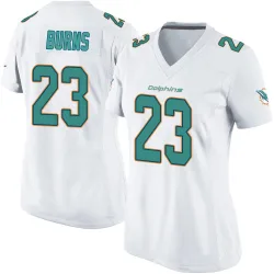 Women's Artie Burns Miami Dolphins No.23 Game Jersey - White