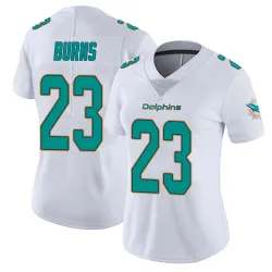 Women's Artie Burns Miami Dolphins No.23 limited Vapor Untouchable Jersey - White