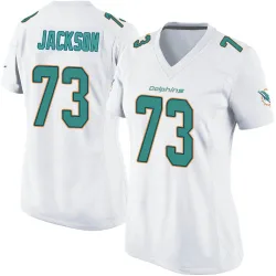 Women's Austin Jackson Miami Dolphins No.73 Game Jersey - White
