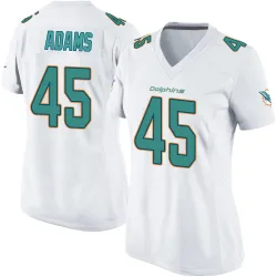 Women's BJ Adams Miami Dolphins No.45 Game Jersey - White