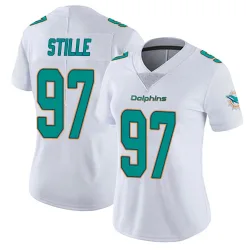 Women's Ben Stille Miami Dolphins No.97 limited Vapor Untouchable Jersey - White