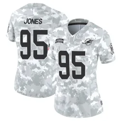 Women's Benito Jones Miami Dolphins No.95 Limited 2024 Salute to Service Jersey - Arctic Camo