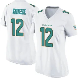 Women's Bob Griese Miami Dolphins No.12 Game Jersey - White