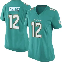 Women's Bob Griese Miami Dolphins No.12 Game Team Color Jersey - Aqua