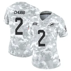 Women's Bradley Chubb Miami Dolphins No.2 Limited 2024 Salute to Service Jersey - Arctic Camo
