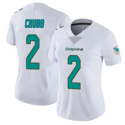 Women's Bradley Chubb Miami Dolphins No.2 limited Vapor Untouchable Jersey - White