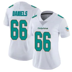 Women's Braeden Daniels Miami Dolphins No.66 limited Vapor Untouchable Jersey - White