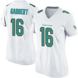 Women's Brett Gabbert Miami Dolphins No.16 Game Jersey - White