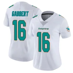 Women's Brett Gabbert Miami Dolphins No.16 limited Vapor Untouchable Jersey - White