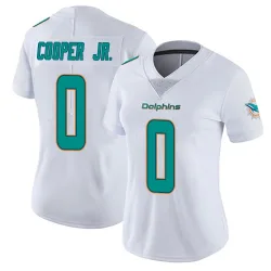Women's Bump Cooper Jr. Miami Dolphins No.0 limited Vapor Untouchable Jersey - White