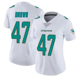 Women's Cam Brown Miami Dolphins No.47 limited Vapor Untouchable Jersey - White