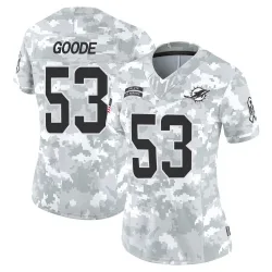 Women's Cameron Goode Miami Dolphins No.53 Limited 2024 Salute to Service Jersey - Arctic Camo