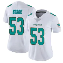 Women's Cameron Goode Miami Dolphins No.53 limited Vapor Untouchable Jersey - White