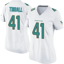 Women's Channing Tindall Miami Dolphins No.41 Game Jersey - White