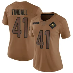 Women's Channing Tindall Miami Dolphins No.41 Limited 2023 Salute To Service Jersey - Brown